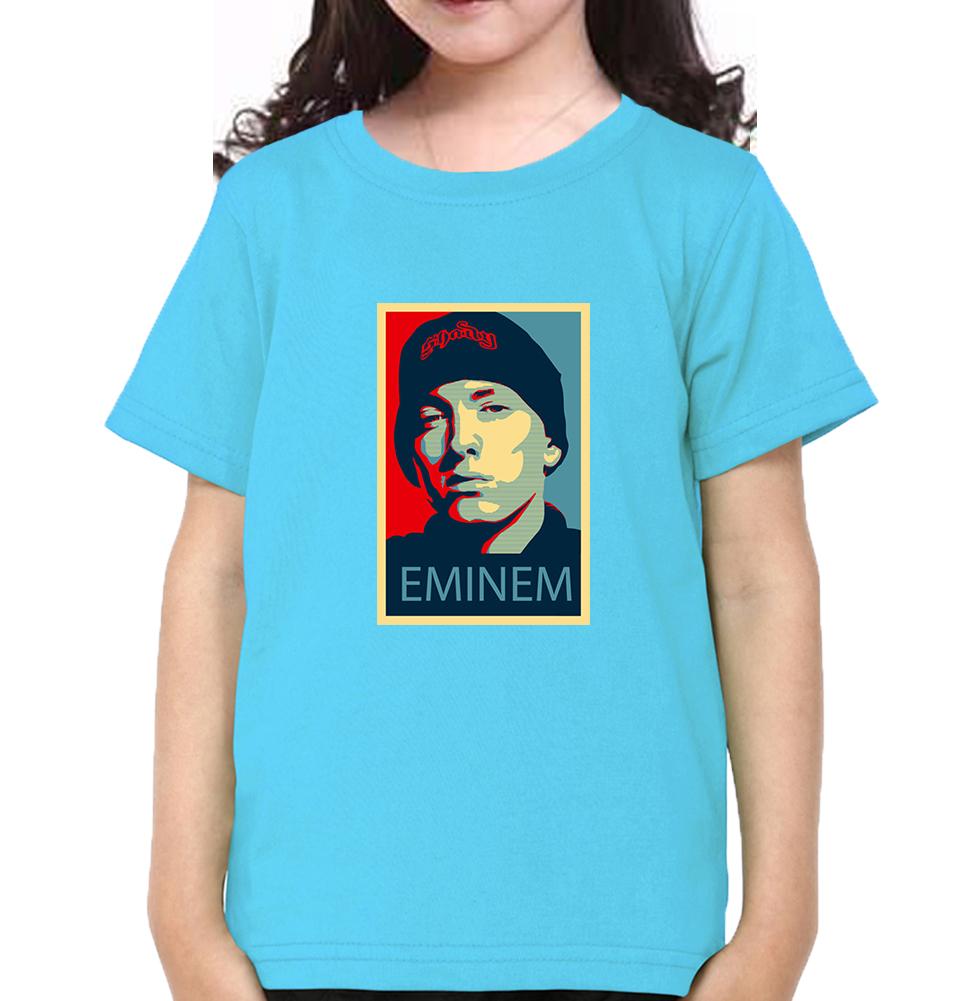 Eminem Half Sleeves T-Shirt For Girls -FunkyTeesClub