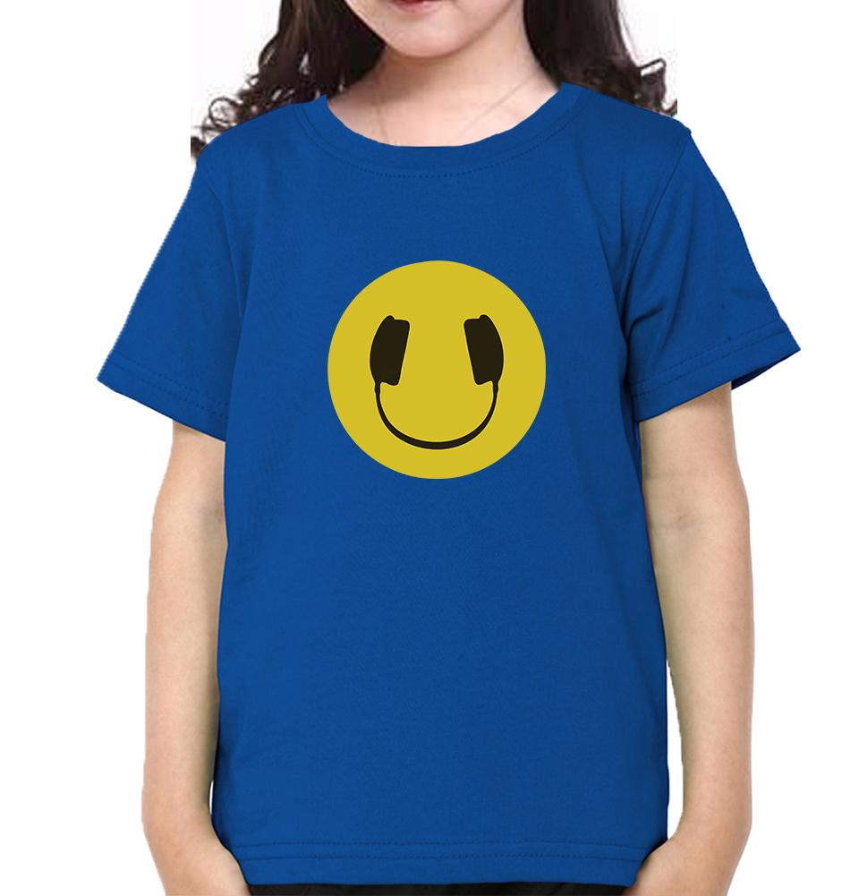 HeadPhone Eye Half Sleeves T-Shirt For Girls -FunkyTeesClub