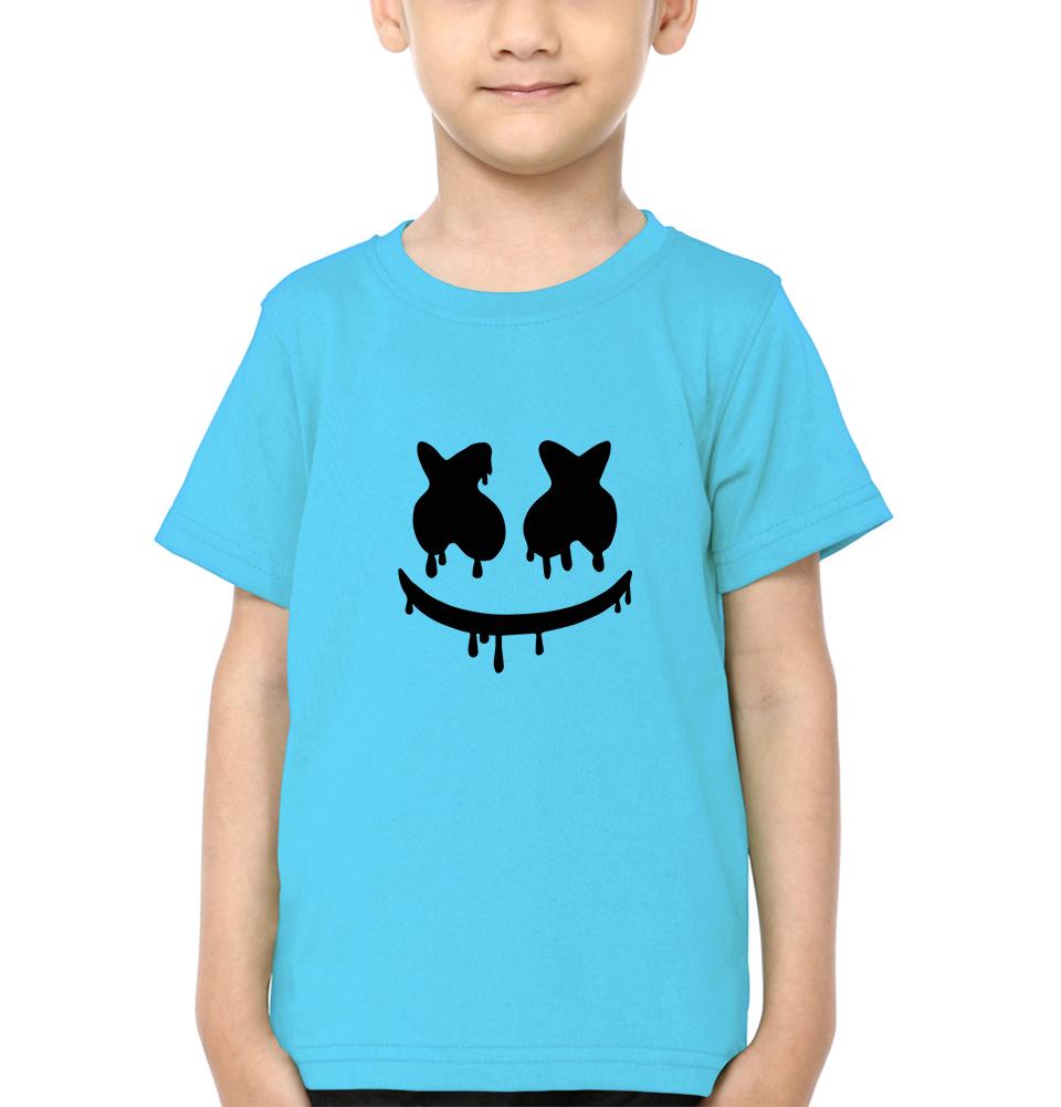 Marshmello Logo Half Sleeves T-Shirt for Boy-FunkyTeesClub