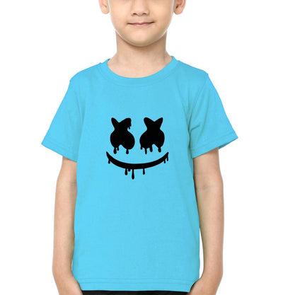 Marshmello Logo Half Sleeves T-Shirt for Boy-FunkyTeesClub