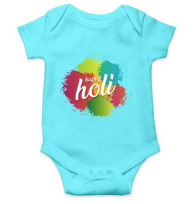 Happy Holi  Rompers for Baby Girl- FunkyTeesClub