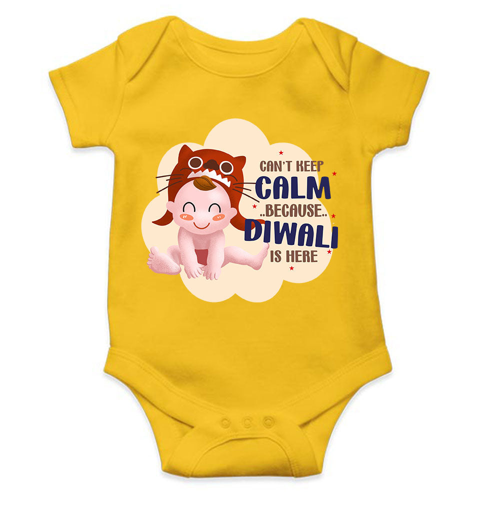 Can Not Keep Calm Because Diwali Is Here Rompers for Baby Boy- FunkyTeesClub