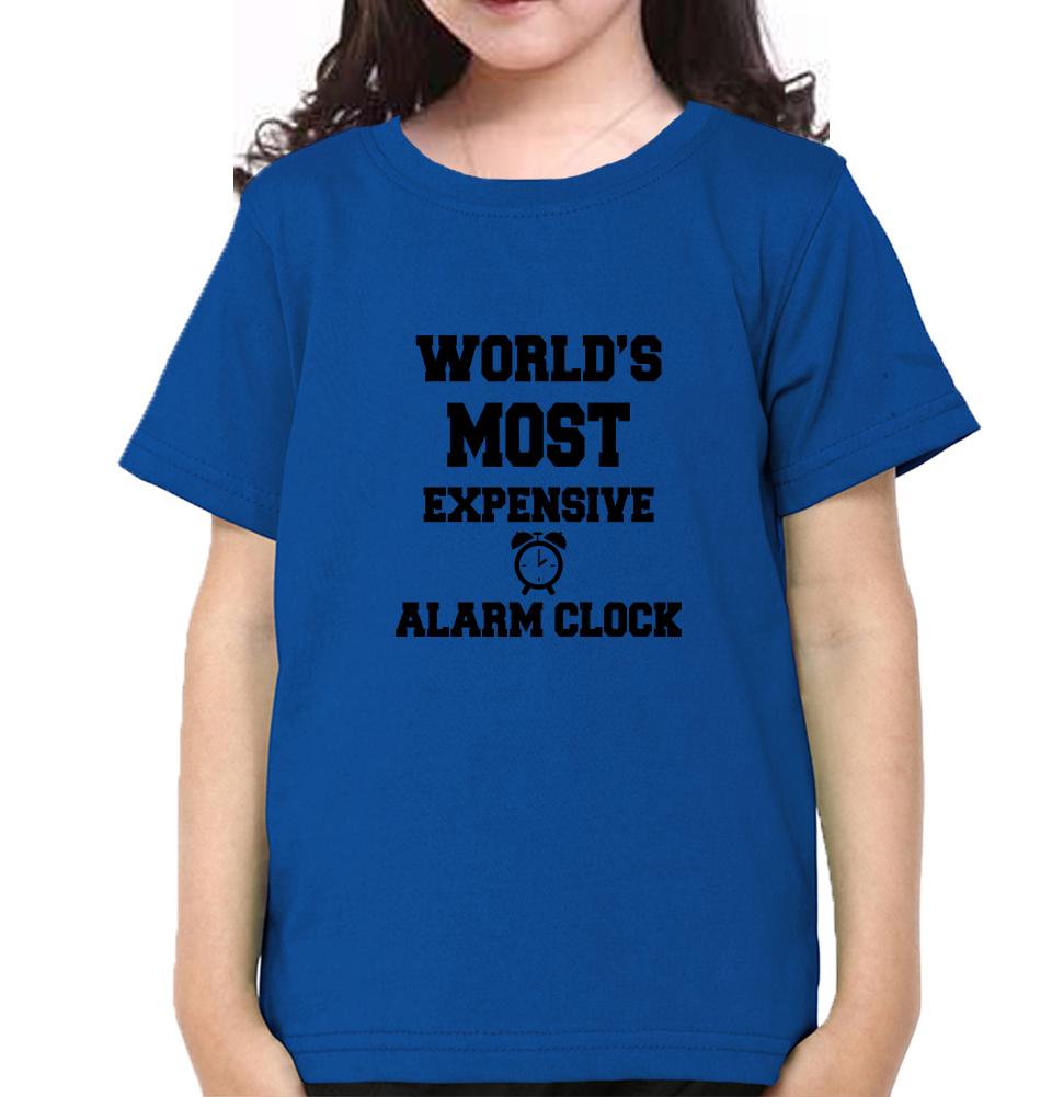 Expensive Alarm Clock Half Sleeves T-Shirt For Girls -FunkyTeesClub