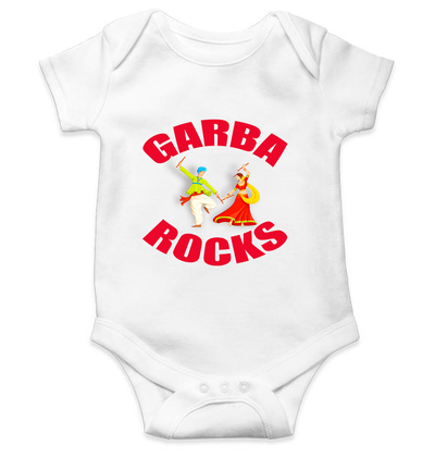 Garbha Rocks Rompers for Baby Girl- FunkyTeesClub