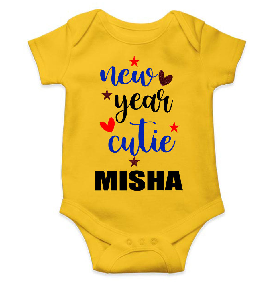 Customized Name New Year Cutie Rompers for Baby Girl- FunkyTeesClub