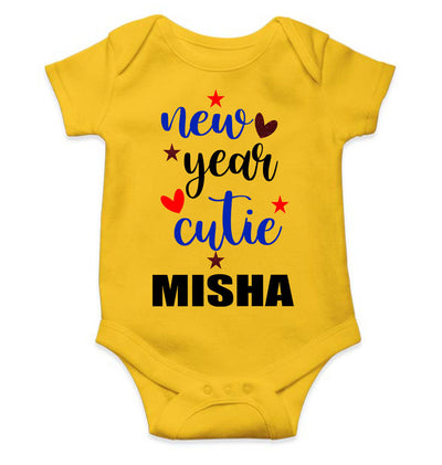 Customized Name New Year Cutie Rompers for Baby Girl- FunkyTeesClub