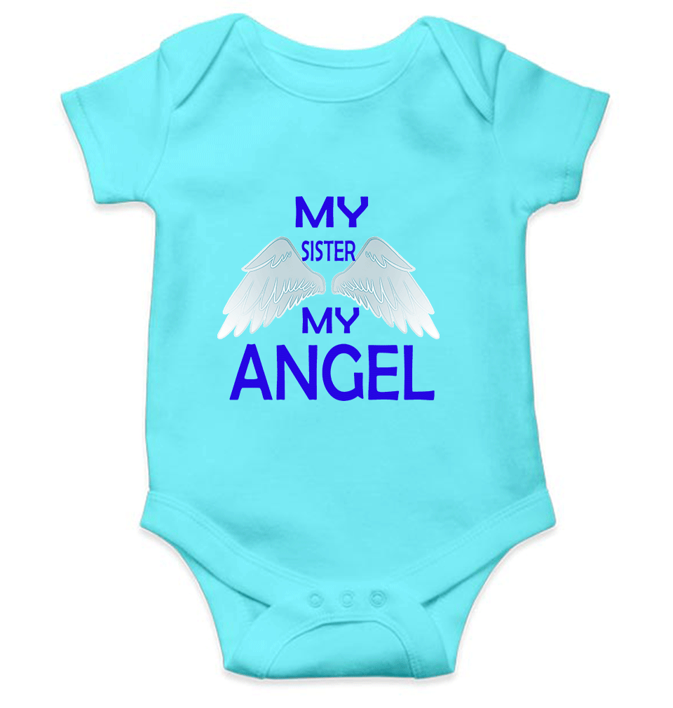 My Sister My Angel Rompers for Baby Girl- FunkyTeesClub