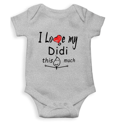 I Love My Didi Rompers for Baby Girl- FunkyTeesClub