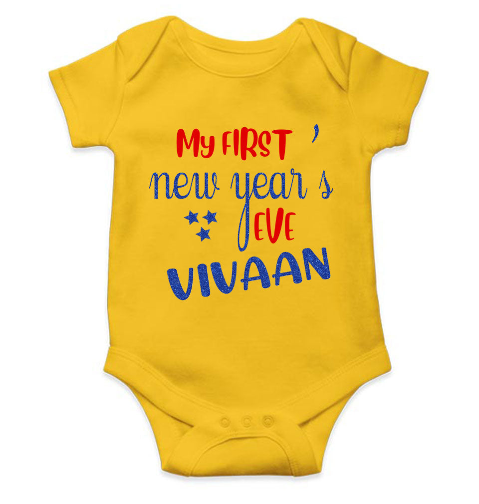 Customized Name My First New Year Rompers for Baby Boy- FunkyTeesClub