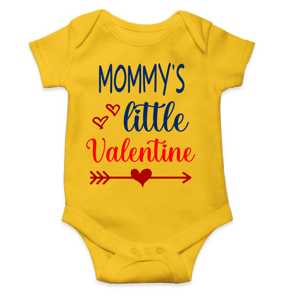 Mommys Little Valentine Rompers for Baby Girl- FunkyTeesClub