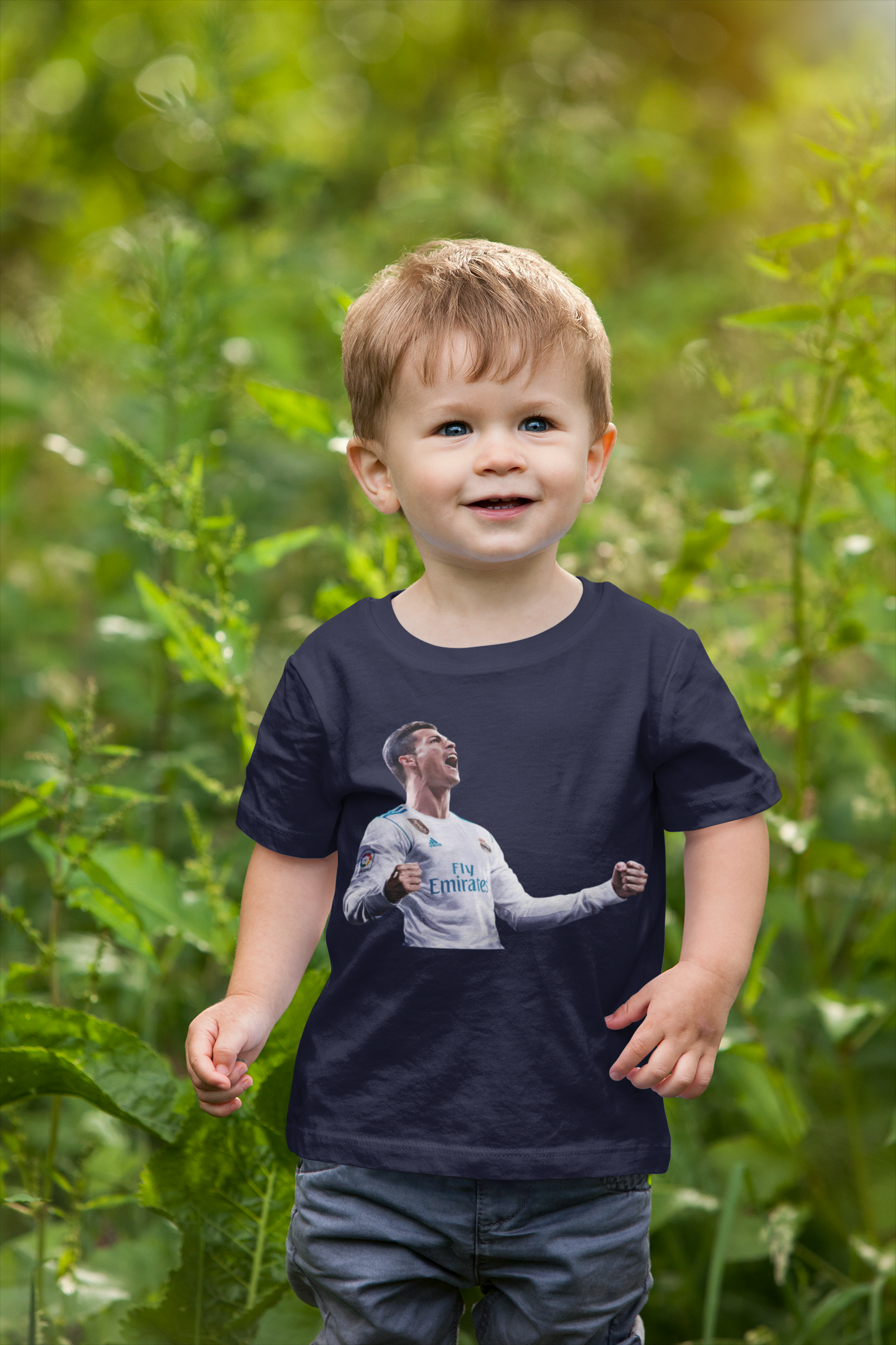 Ronaldo Half Sleeves T-Shirt for Boy-FunkyTeesClub