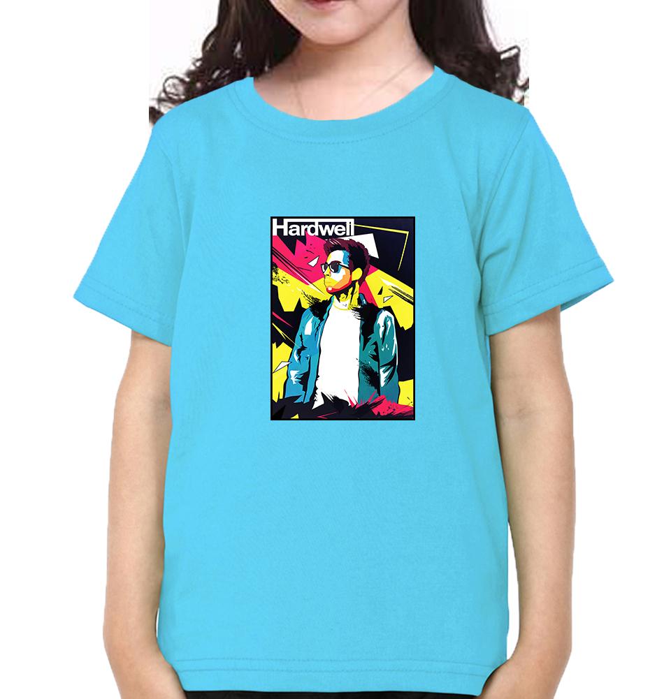 Hardwell abstract Half Sleeves T-Shirt For Girls -FunkyTeesClub