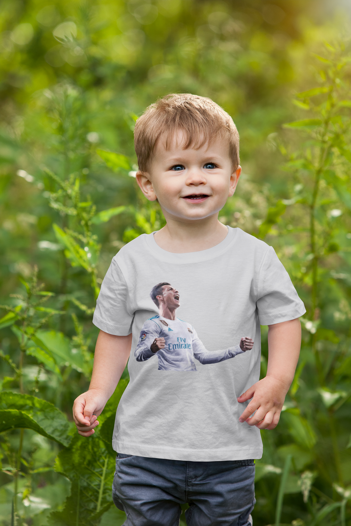 Ronaldo Half Sleeves T-Shirt for Boy-FunkyTeesClub