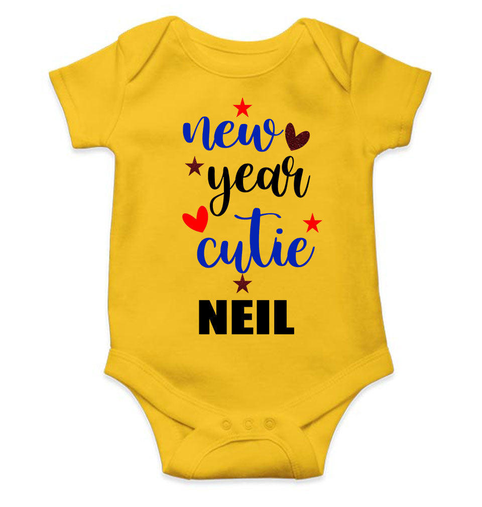 Customized Name New Year Cutie Rompers for Baby Boy- FunkyTeesClub