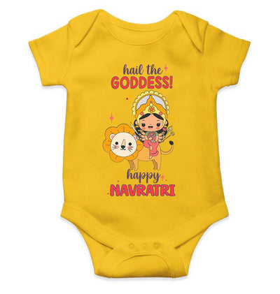 Happy Navratri Rompers for Baby Girl- FunkyTeesClub