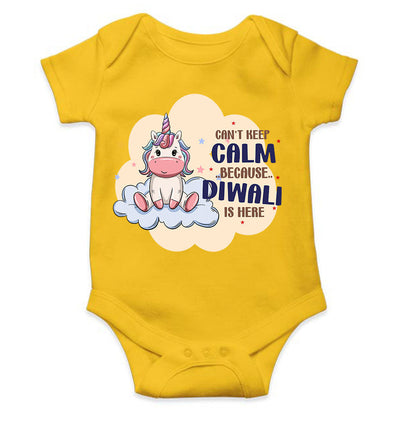 Can Not Keep Calm Because Diwali Is Here Rompers for Baby Girl- FunkyTeesClub
