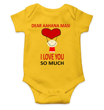 Custom Name I love My Masi So Much Rompers for Baby Girl- FunkyTeesClub