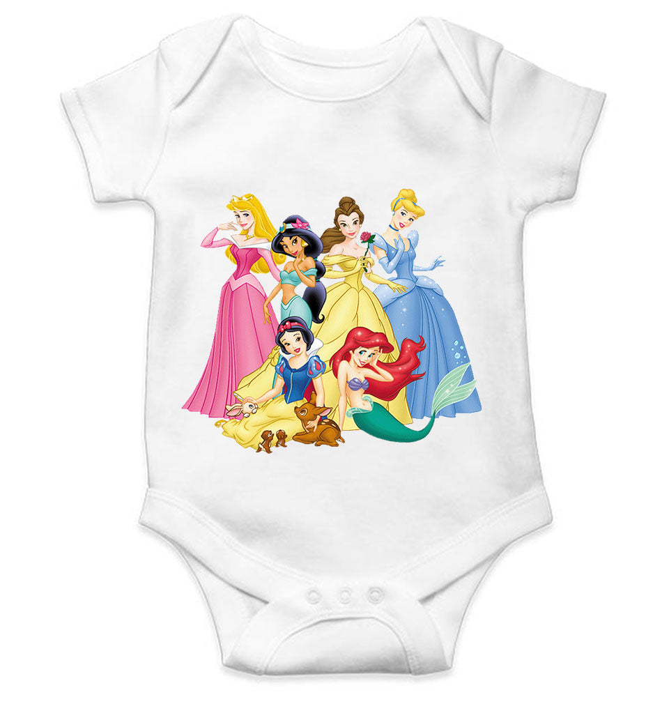 Cute Princess Cartoon Rompers for Baby Girl- FunkyTeesClub