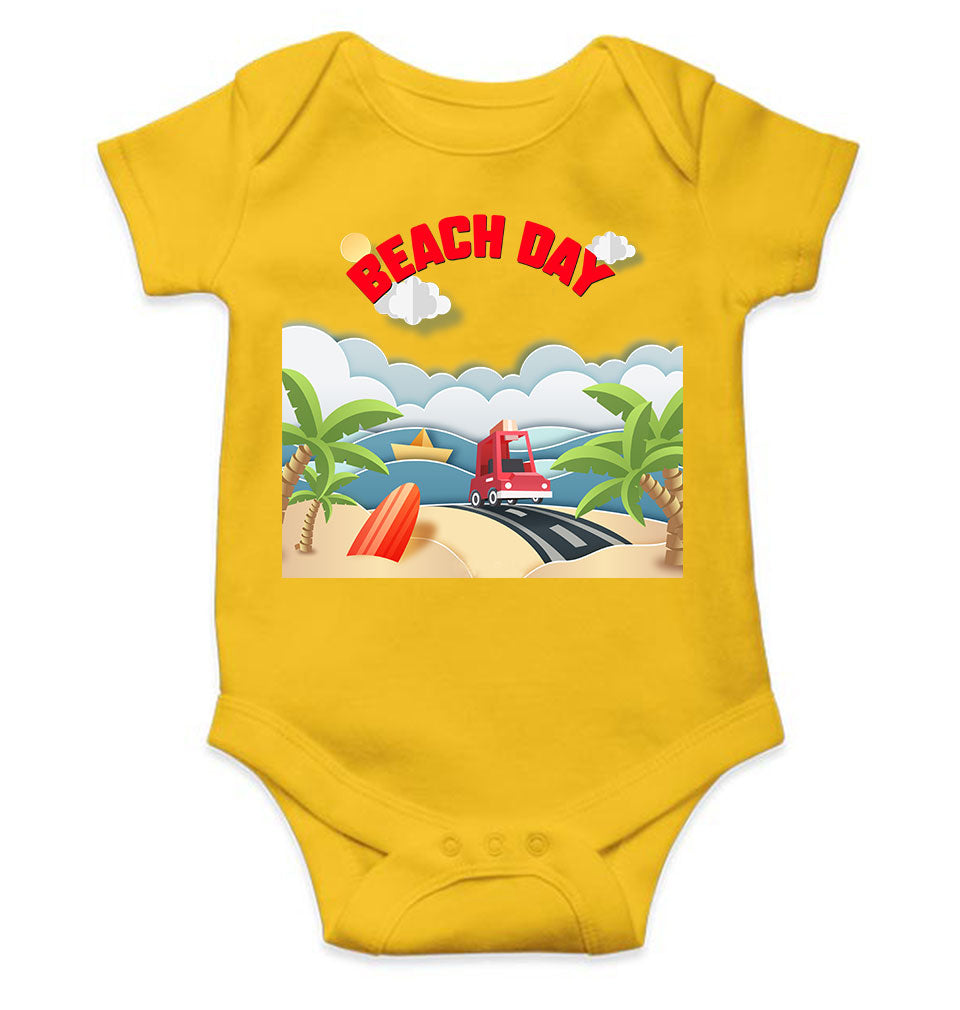 Beach Day Rompers for Baby Girl- FunkyTeesClub