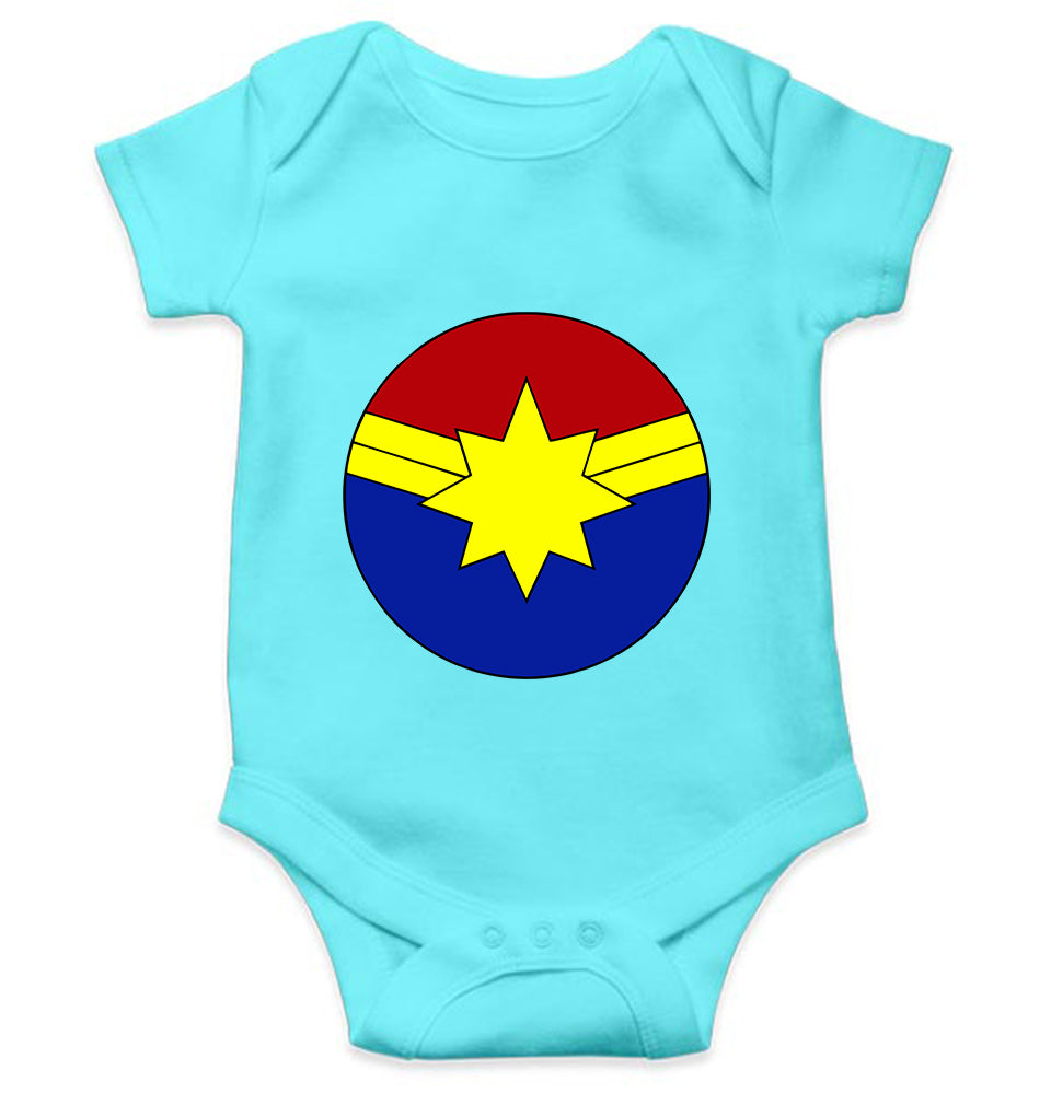 Captain marvel logo Rompers for Baby Girl- FunkyTeesClub