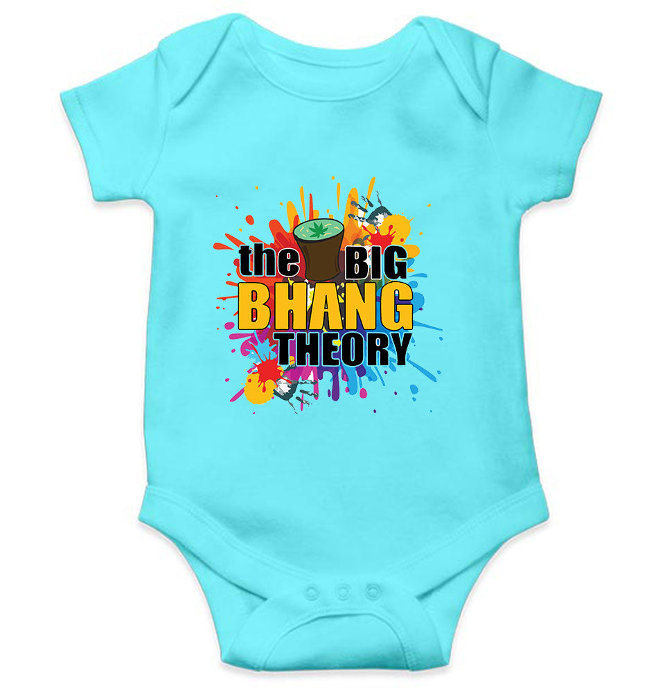 The Big Bhang Theory Holi Holi Rompers for Baby Girl- FunkyTeesClub