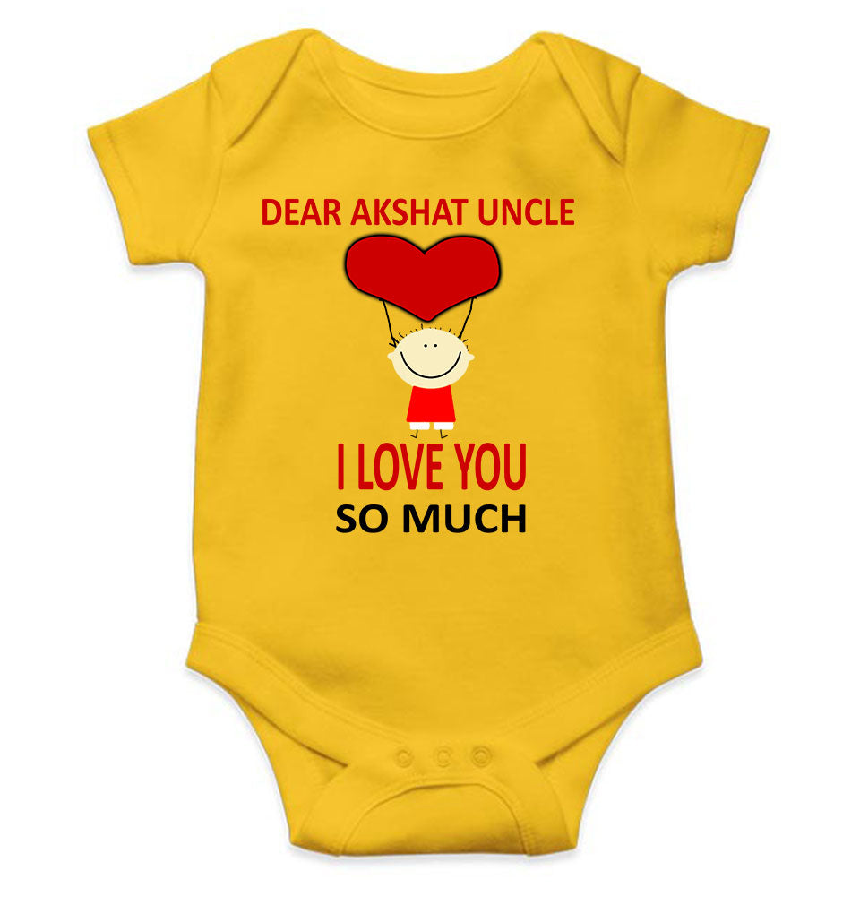 Custom Name I love My Uncle So Much Rompers for Baby Boy- FunkyTeesClub