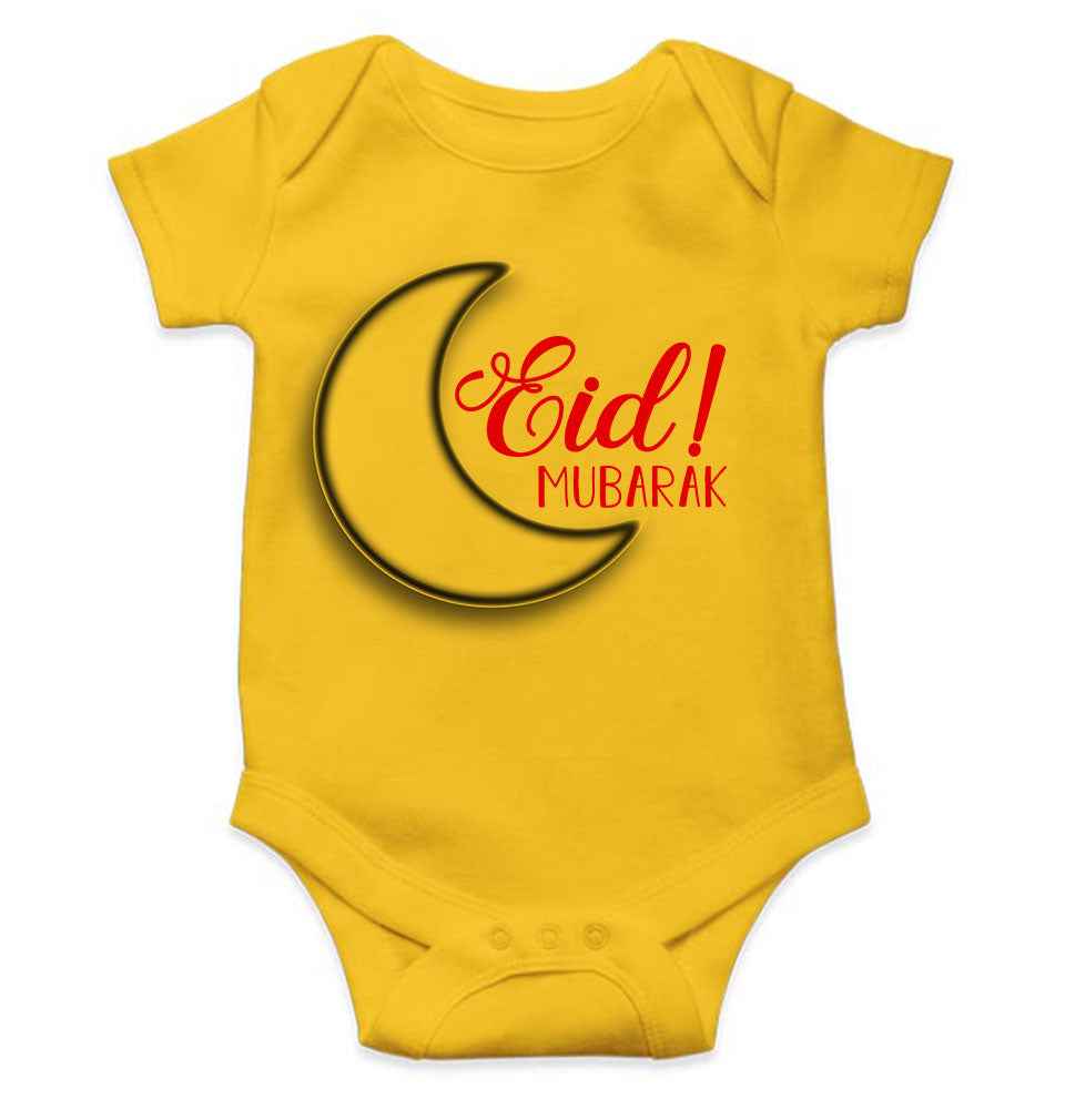 Eid Mubaaarak Rompers for Baby Girl- FunkyTeesClub
