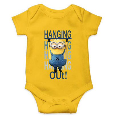 Hanging Out Minion Rompers for Baby Boy- FunkyTeesClub