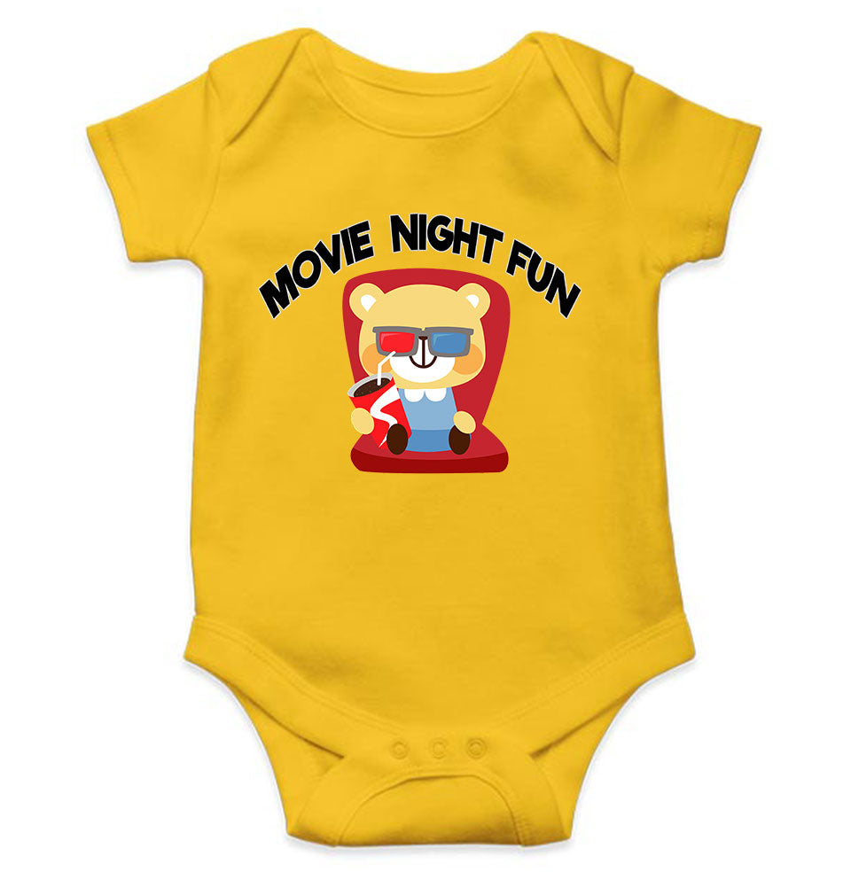 Movie Night Fun Rompers for Baby Girl- FunkyTeesClub
