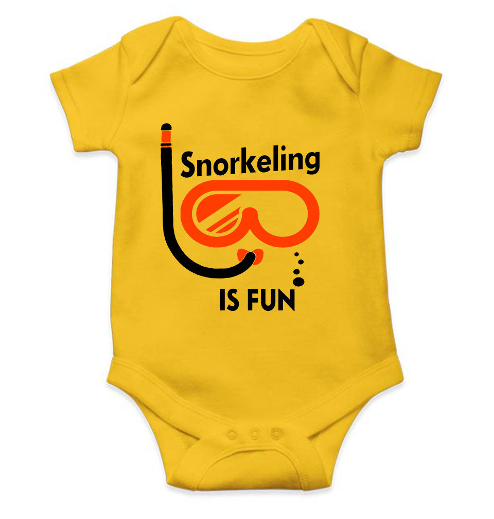 Snorkeling Is Fun Rompers for Baby Boy- FunkyTeesClub