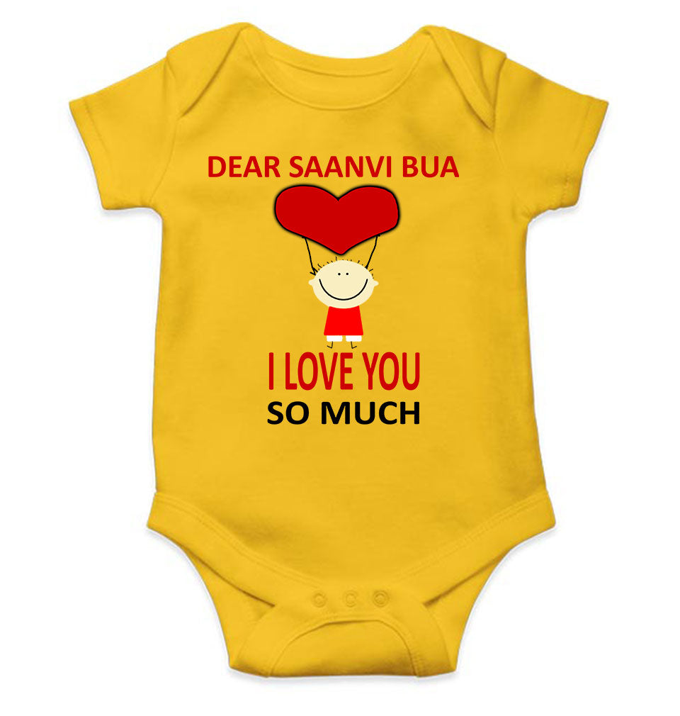 Custom Name I love My Bua So Much Rompers for Baby Boy- FunkyTeesClub