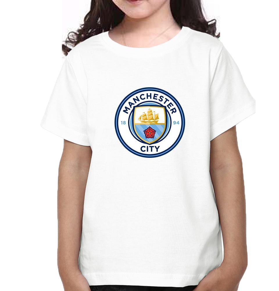 Manchester City Half Sleeves T-Shirt For Girls -FunkyTeesClub