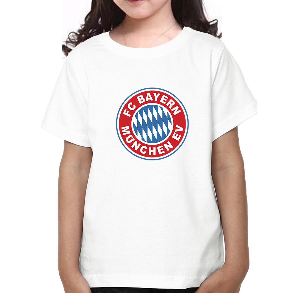 Bayern Munich Half Sleeves T-Shirt For Girls -FunkyTeesClub