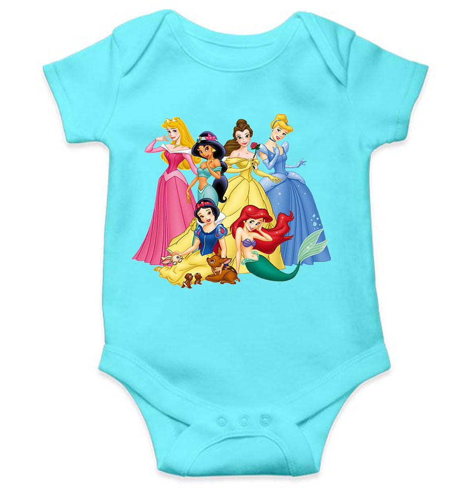 Princess Cartoon Rompers for Baby Girl- FunkyTeesClub