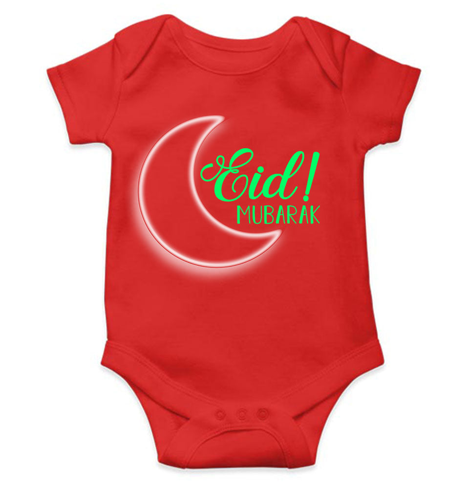 Eid Mubaaarak Rompers for Baby Girl- FunkyTeesClub