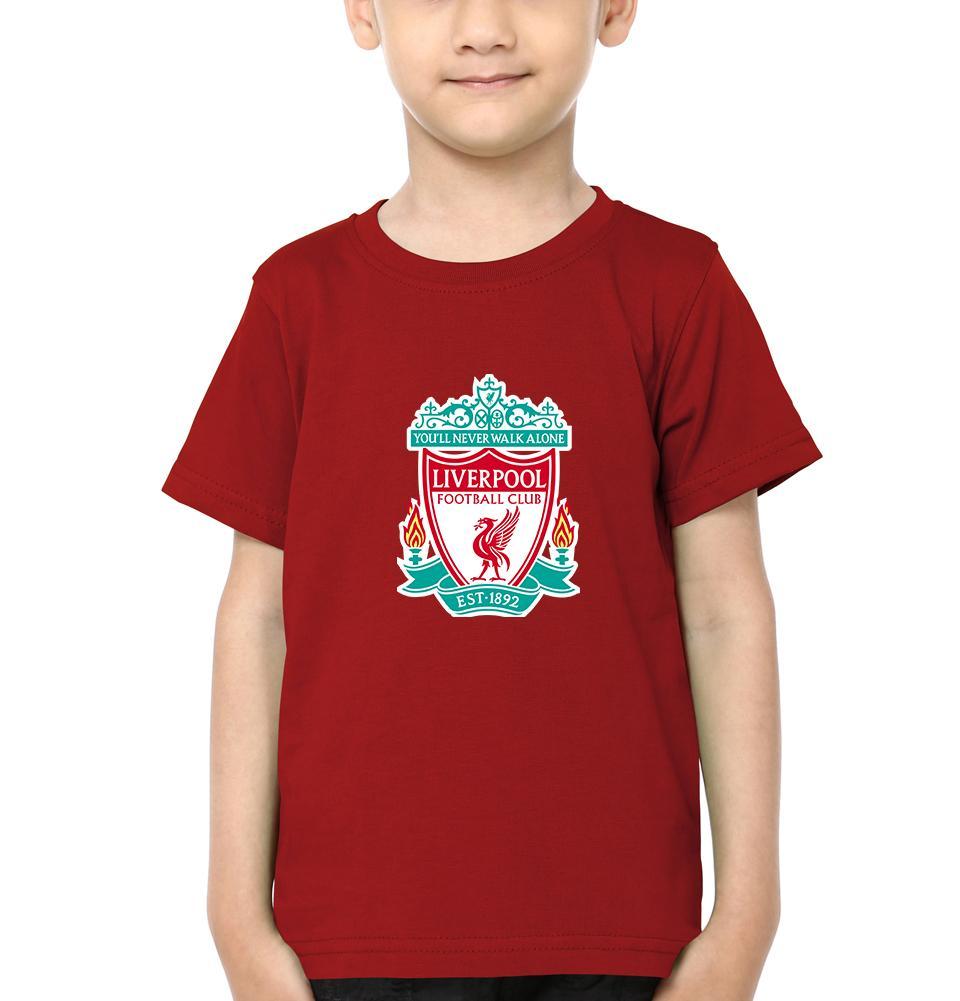 Liverpool Half Sleeves T-Shirt for Boy-FunkyTeesClub