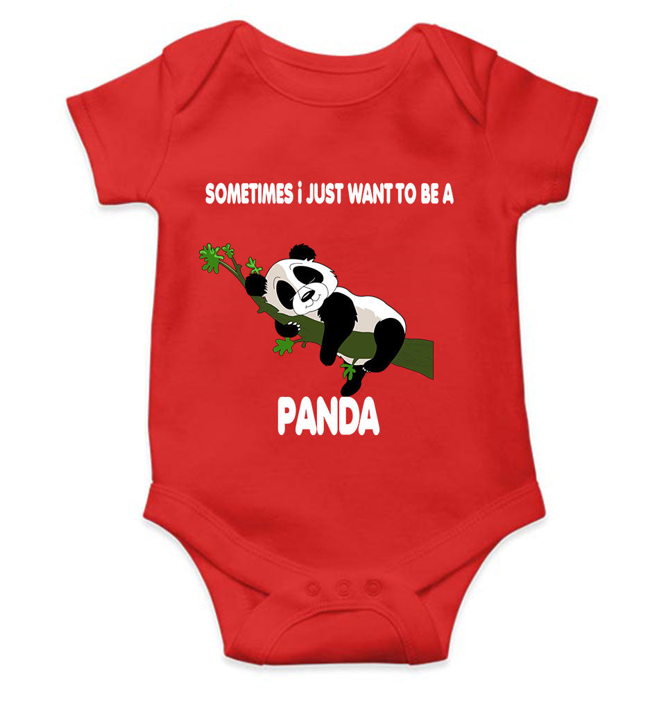 Sleeping Panda Rompers for Baby Girl- FunkyTeesClub