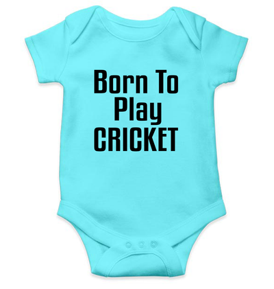 Born To Play Cricket World Cup Cricket Rompers for Baby Boy- FunkyTeesClub
