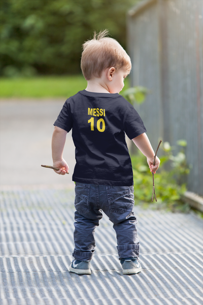 Messi 10 Half Sleeves T-Shirt for Boy-FunkyTeesClub