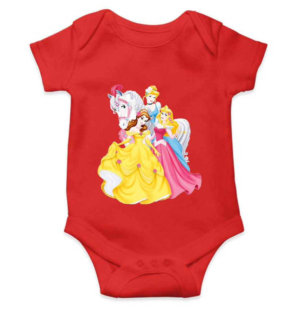 Princess Cartoon Rompers for Baby Girl- FunkyTeesClub