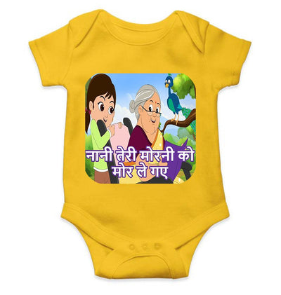 Nani Teri Morni Poem Rompers for Baby Girl- FunkyTeesClub