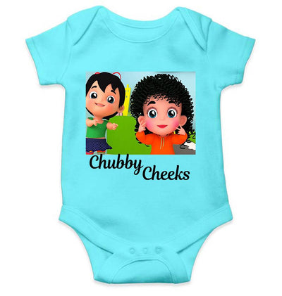 Chubby Cheeks Poem Rompers for Baby Girl- FunkyTeesClub