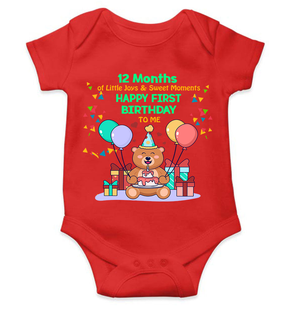 My First Birthday Rompers for Baby Boy- FunkyTeesClub