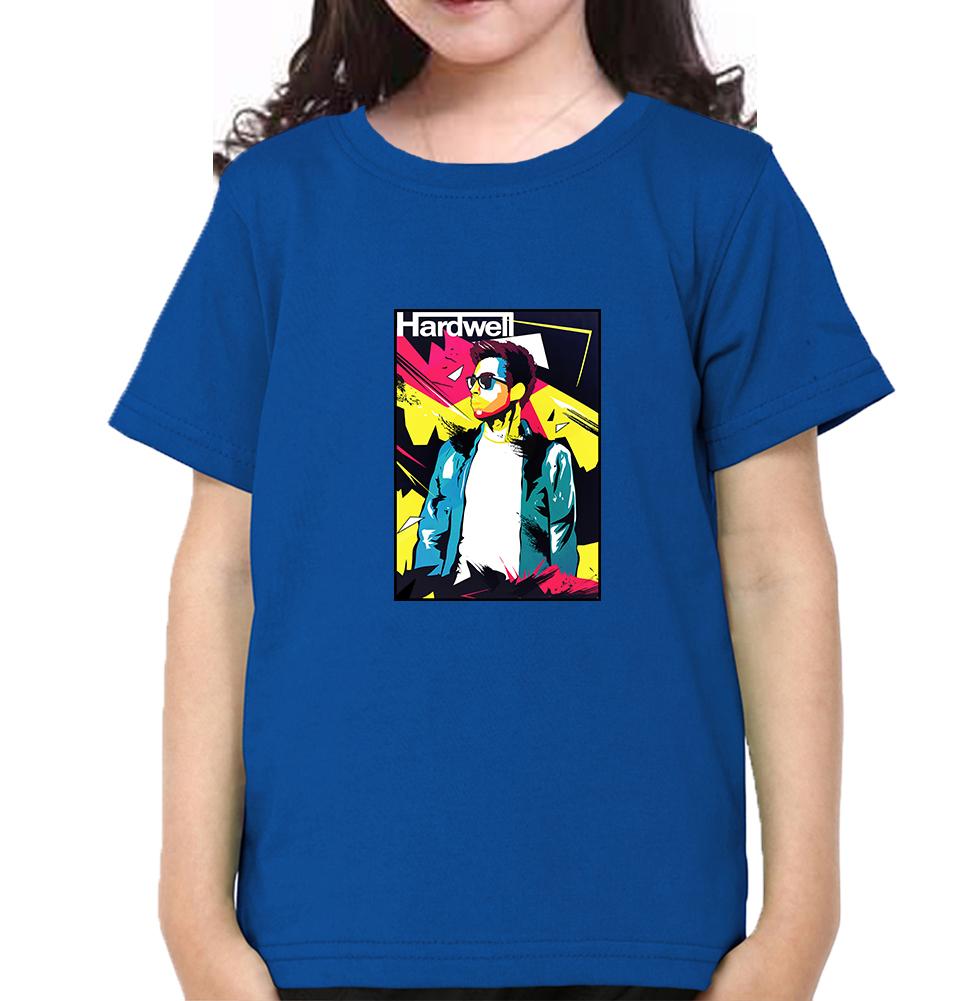 Hardwell abstract Half Sleeves T-Shirt For Girls -FunkyTeesClub