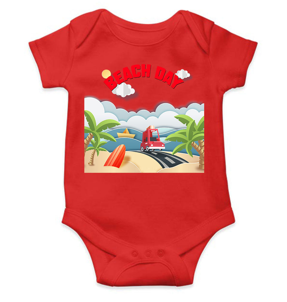 Beach Day Rompers for Baby Boy- FunkyTeesClub