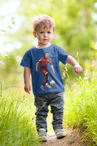 Ronaldo Half Sleeves T-Shirt for Boy-FunkyTeesClub
