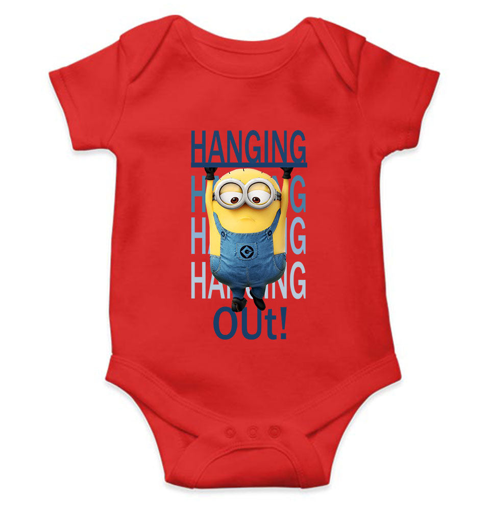 Hanging Out Minion Rompers for Baby Boy- FunkyTeesClub