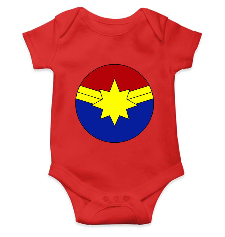 Captain marvel logo Rompers for Baby Girl- FunkyTeesClub