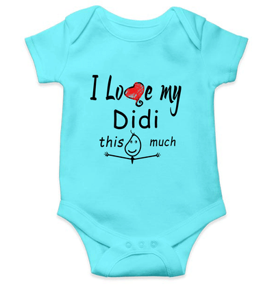I Love My Didi Rompers for Baby Girl- FunkyTeesClub