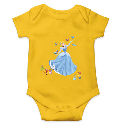 Princess Cartoon Rompers for Baby Girl- FunkyTeesClub